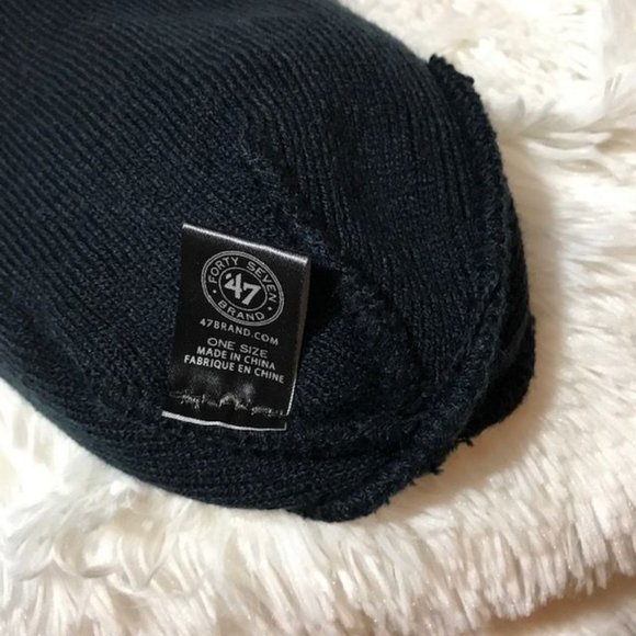 '47 Auburn University Navy Embroidered Ribbed Knit Beanie - Picture 6 of 8
